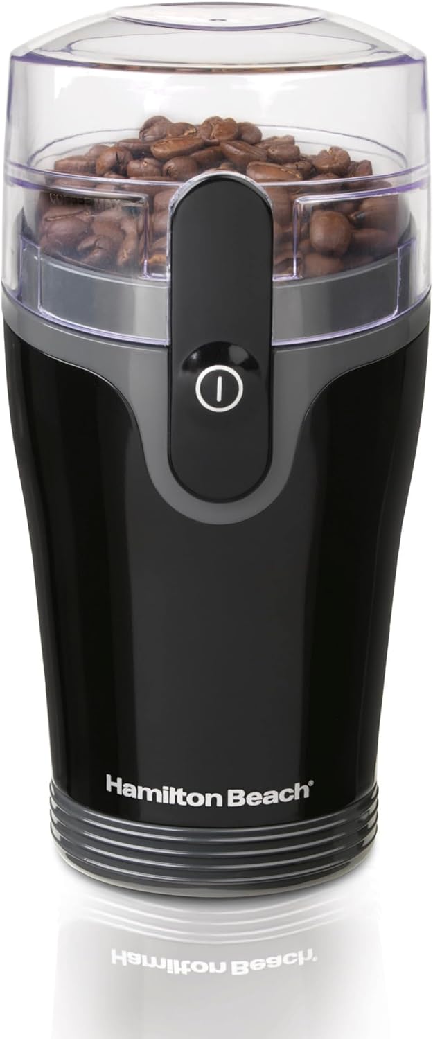 Hamilton Beach Fresh Grind Electric Coffee Grinder, Stainless Steel Blades, Black